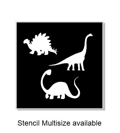 Dinosaur stencil multi size  min buy 3